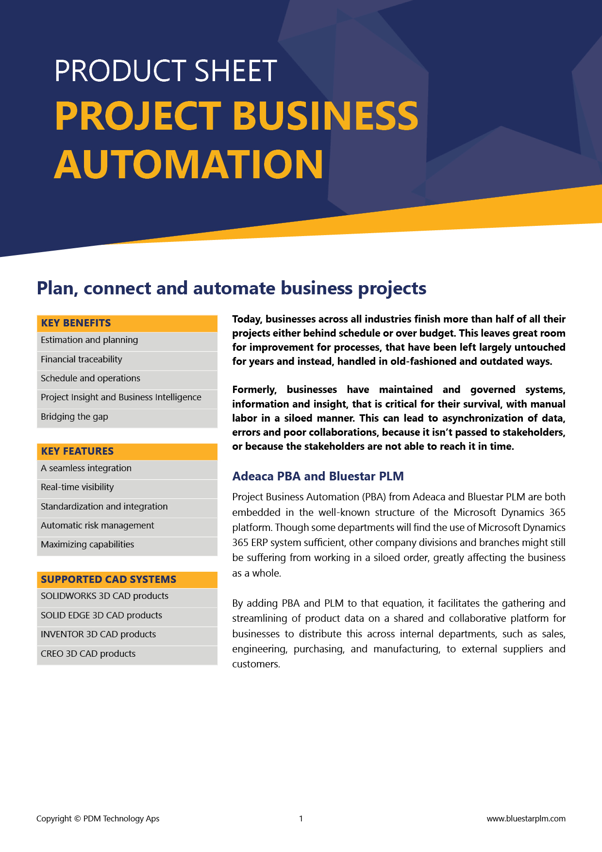 Bluestar Business Process Management (BPM) Product Sheet Thumbnail